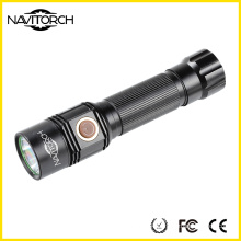 Black Rechargeable Long Run Time Adventure LED Flashlight (NK-1865)